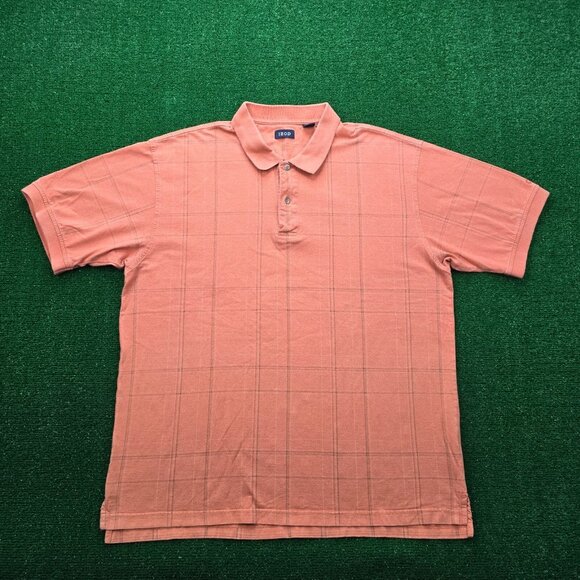Izod Polo Shirt Mens XL Orange Short‎ Sleeve Golf Summer Casual Preppy - Picture 1 of 5